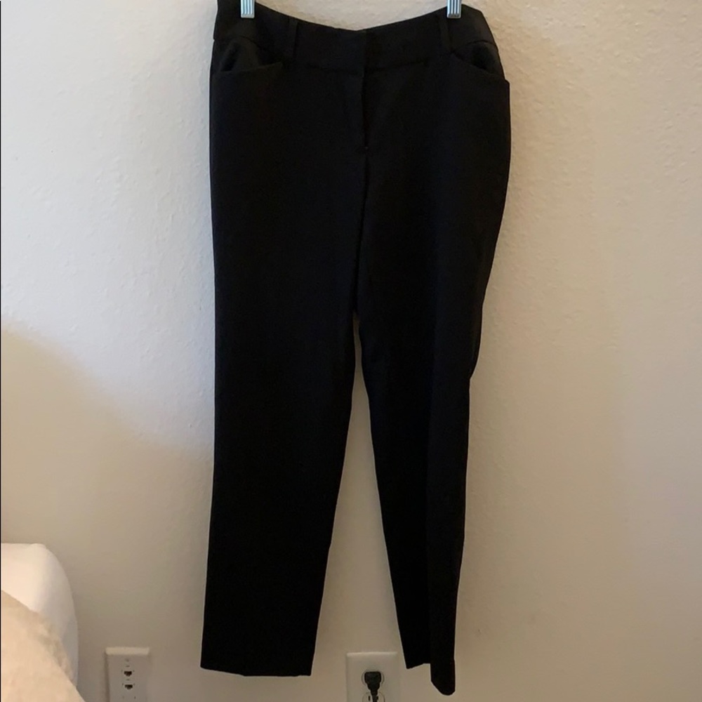 Loft Julie straight slacks in black